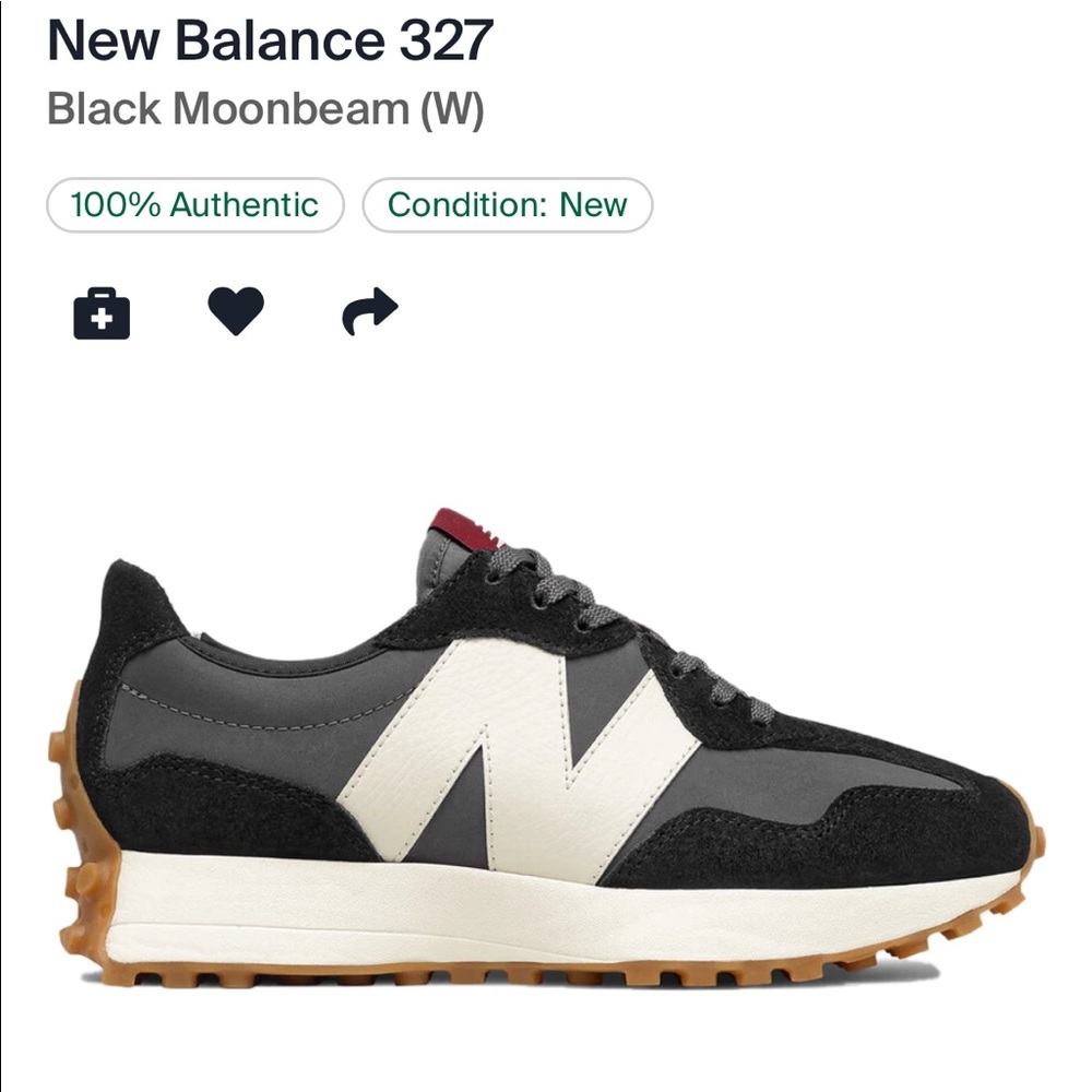 New balance 327 shoes in black